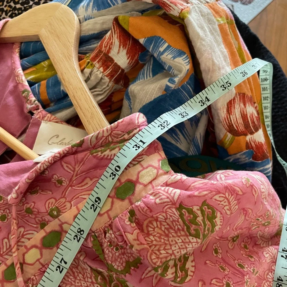 Cleobella Pink and Gold Patterned Mini Dress - Picture 12 of 13